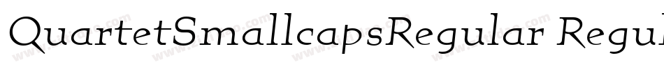 QuartetSmallcapsRegular Regular字体转换